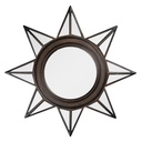 Specchio da Parete Marrone Ø 27x2 cm