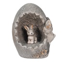 Décoration uf Gris 22x18x27 cm
