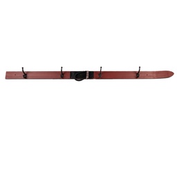 [5H0728] Wall Coat Rack 4 Hooks Red Brown 172x8x12 cm