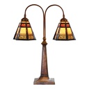 Table lamp Tiffany Brown 48x19x64 cm E27/max 2x60W