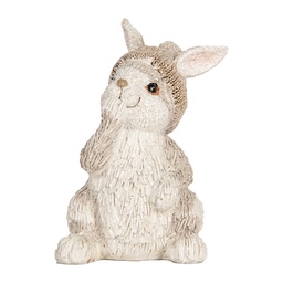 [6PR5891] Décoration Lapin Beige 9x9x14 cm