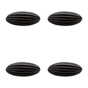 Set maniglia da 4 Nero 2x4x5 cm / S3 cm