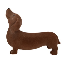 [6MG0176] Decoration Dog Brown 40x14x33 cm