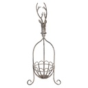 Decorative Basket Grey 28x28x68 cm