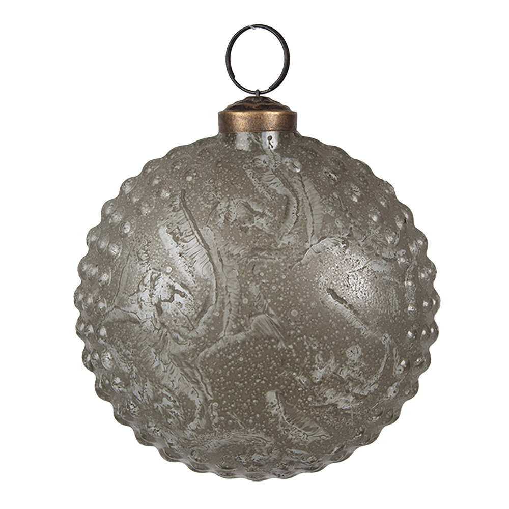 Boule de Noël Gris 10x5x10 cm