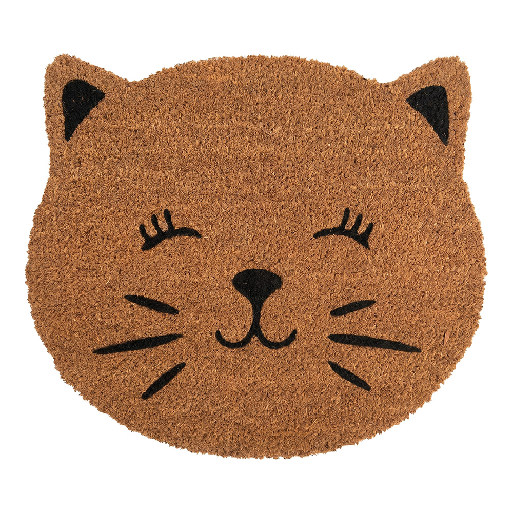 Doormat Inside Brown Black 50x44x1 cm