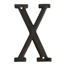 Buchstabe X Braun 8x1x13 cm