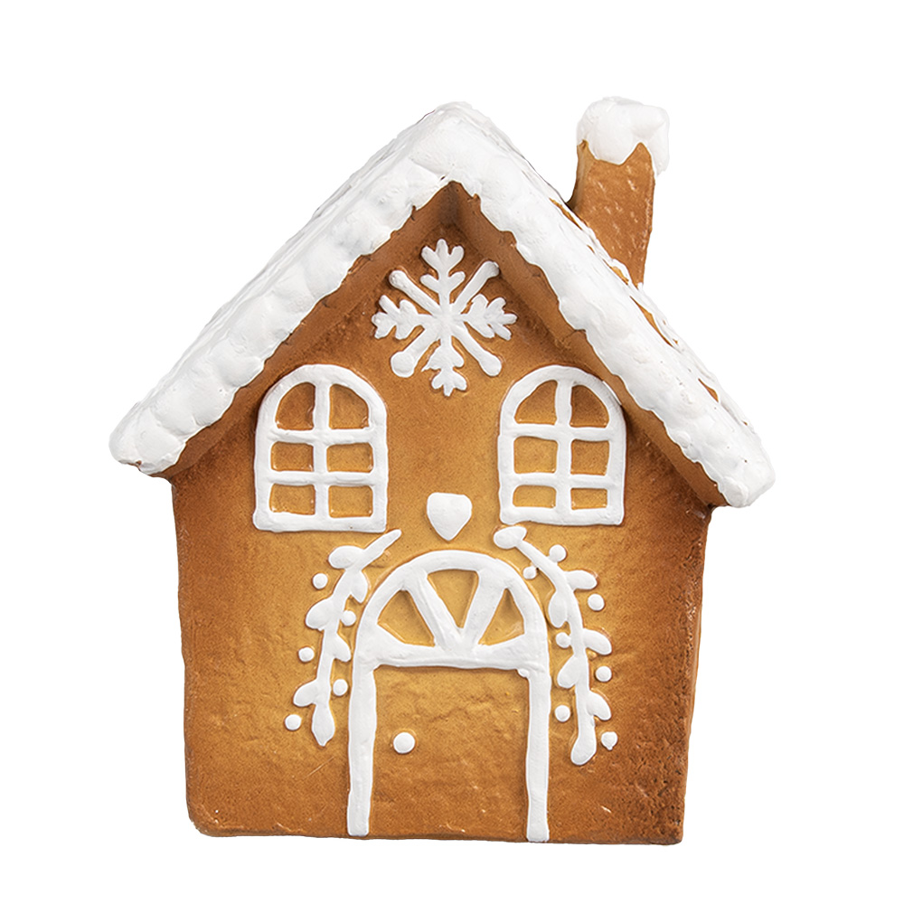 Decoratie huisje 14x12x15 cm