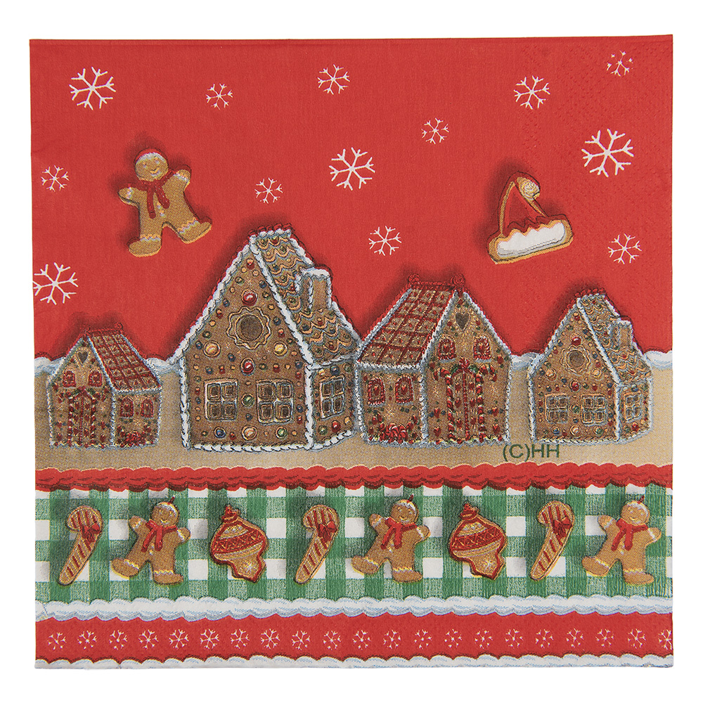 Paper napkins Red Brown 33x33 cm (20)