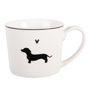 Tasse Blanc Noir 12x8x7 cm / 275 ml