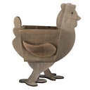 Pot de fleurs dintérieur Poulet Marron 35x18x40 cm