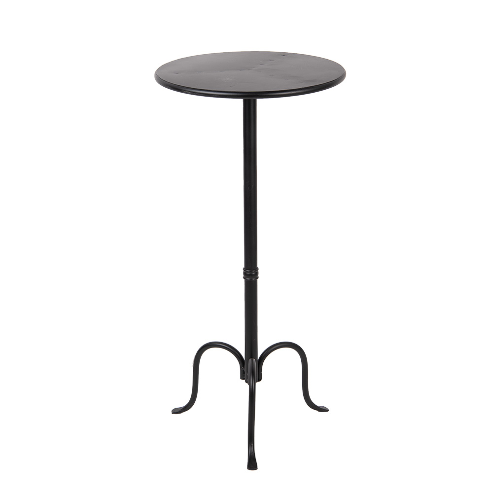 Side Table Black Ø 38x78 cm