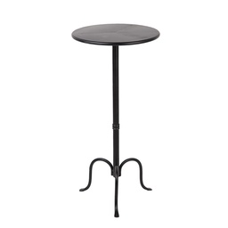 [6Y5799] Side Table Black Ø 38x78 cm