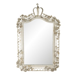 [52S211] Wall Mirror Beige 63x6x102 cm