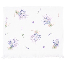Clayre & Eef Serviette invitée 40x66 cm Violet Coton Lavande