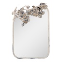 Wall Mirror White Grey 58x12x89 cm