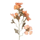 Deko Ast mit Blumen Orange Grün 8x20x82 cm