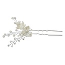 Hairpin Silver Colour White 6x1x11 cm