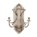 Wall lamp Beige Brown 41x17x60 cm E14/max 2x25W