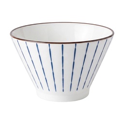 [6CEBO0254] Suppenschüssel Weiß Blau Ø 13x8 cm / 350 ml