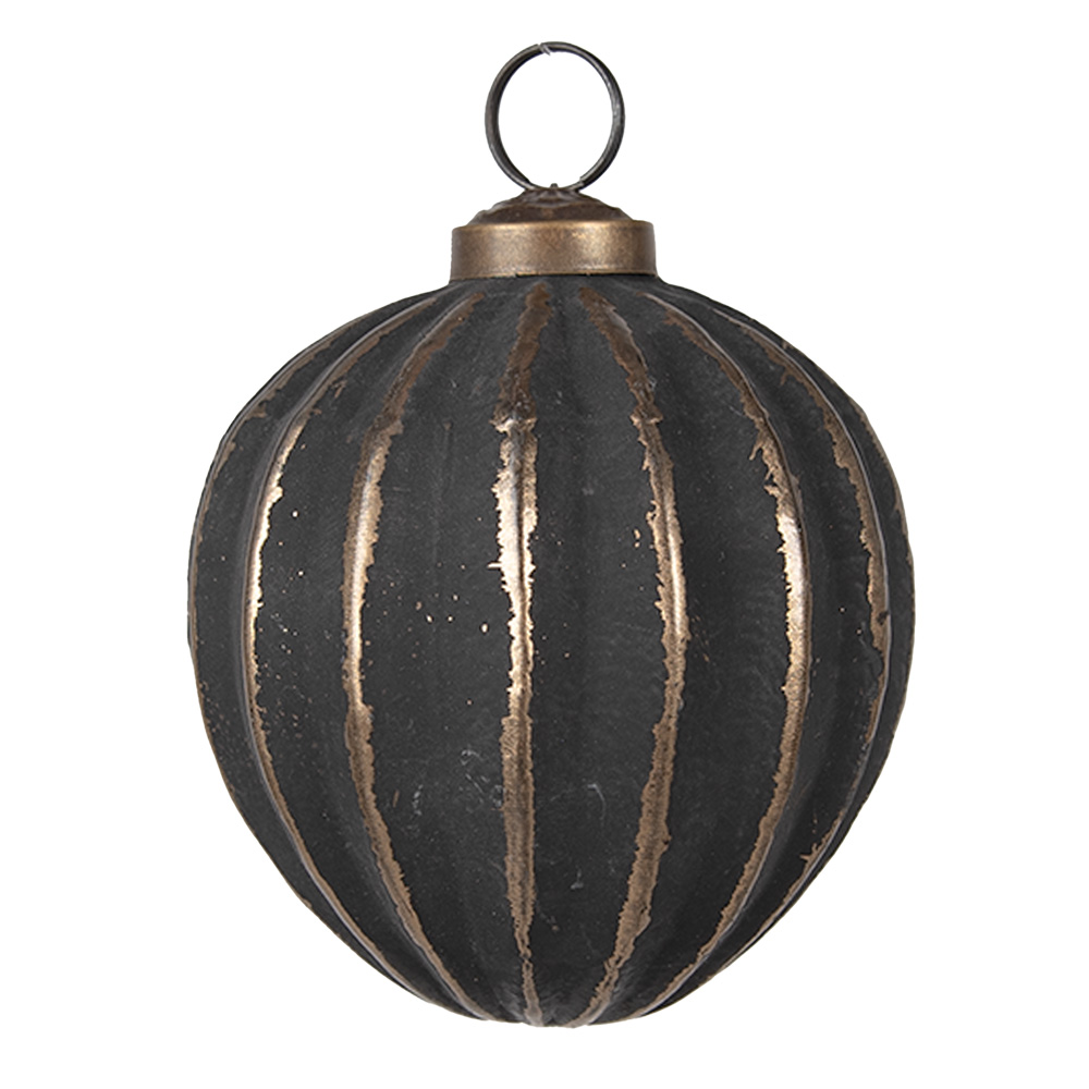 Christmas Bauble Grey Ø 8x8 cm