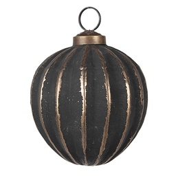 [6GL4702] Weihnachtskugel Grau Ø 8x8 cm