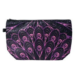 [JZTB0046] Toiletry Bag Women Black, Purple 22x13x18 cm