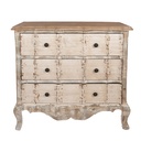 Kommode Beige Grau Goldfarbig 95x38x90 cm