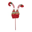 Decoration Christmas Elf Legs Red White 14x5x48 cm