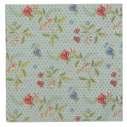 Clayre & Eef Tovaglioli Carta set di 20 33x33 cm (20) Blu Verde Carta Fiori