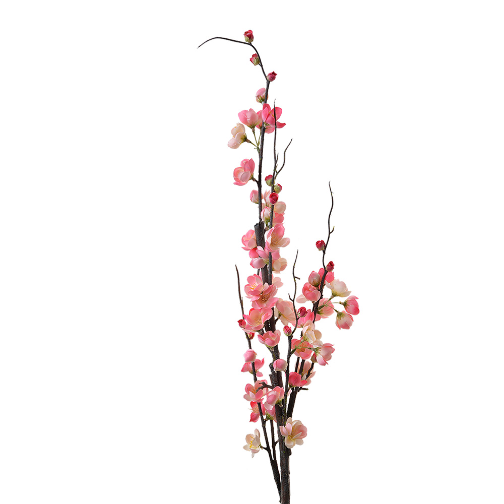 Decoratie tak met bloemen 7x7x115 cm