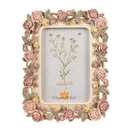 [2F1134] Cadre photo Rose Beige 17x2x21 cm / 10x15 cm