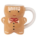 Mug Brown White 14x8x11 cm / 300 ml