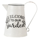 Decorative Can White 26x17x25 cm
