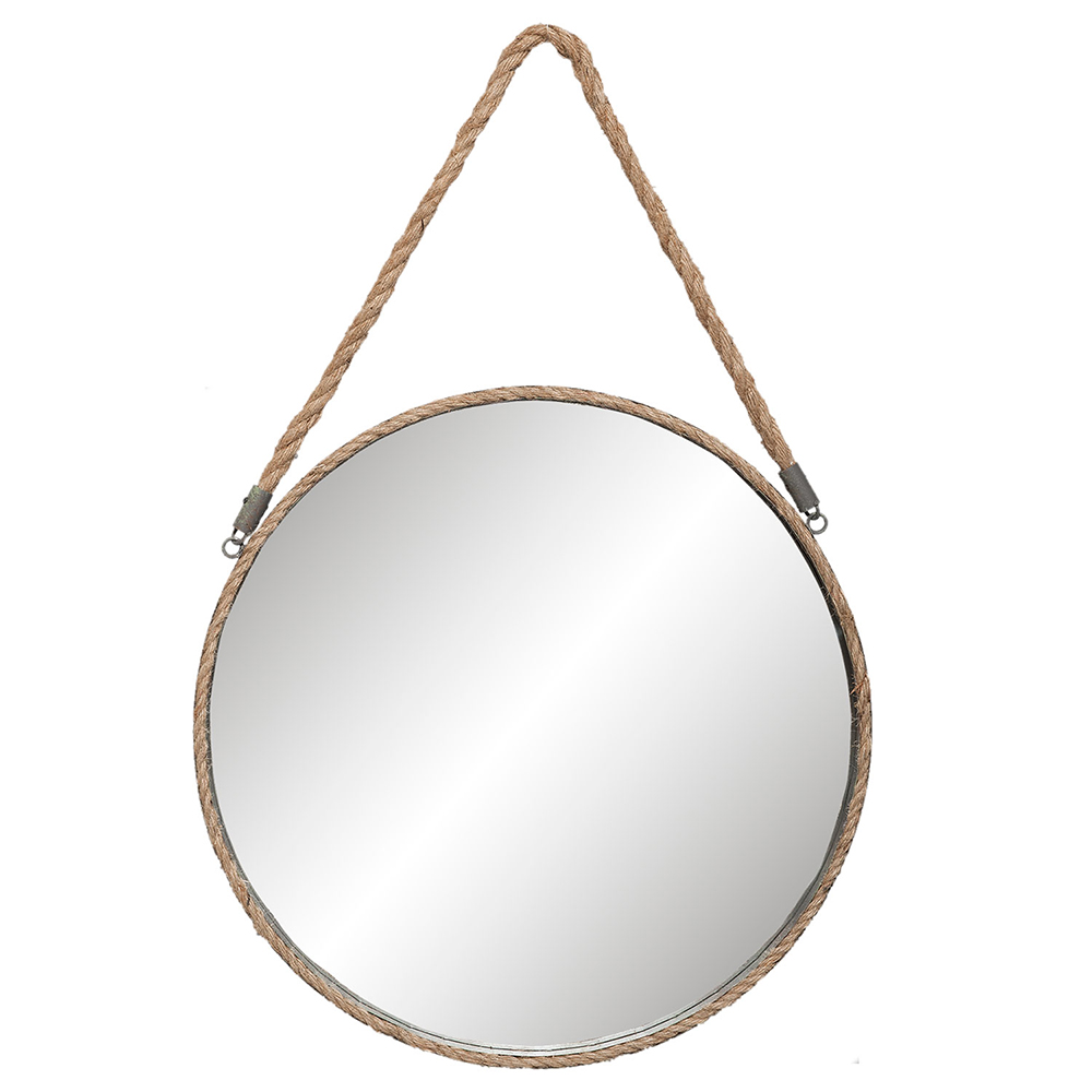 Wall Mirror Grey Ø 47x3 cm