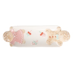 Clayre & Eef Decorative Bowl 30x10x5 cm White Ceramic