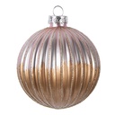 Boule de Noël Marron Rose Ø 8x8 cm