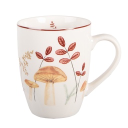 [LFJMU] Tazza Beige Marrone 12x8x10 cm / 350 ml