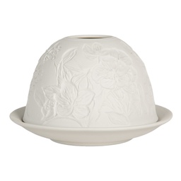 [6CE2209] Porte-lampes Blanc Ø 12x8 cm