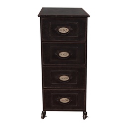 [5Y1495] Chest of Drawers Brown 35x44x86 cm