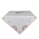 Tischdecke Beige Braun 100x100 cm