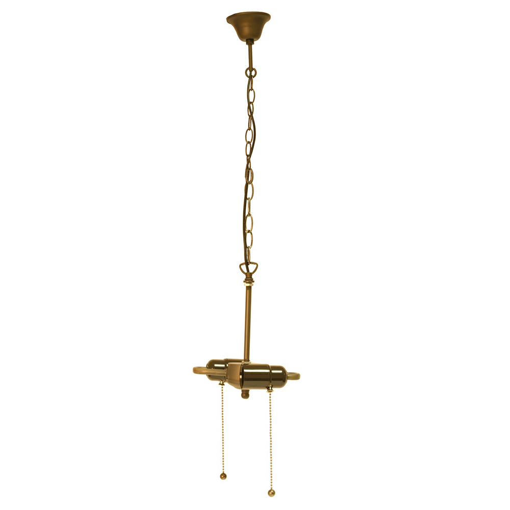 Kabelpendel Kette Tiffany Braun 15x16x160 cm E27/max 2x60W