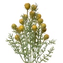 Decorative Artificial Branch with flowers Yellow Green 16x16x47 cm