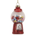 Boule de Noël Rouge Ø 5x9 cm