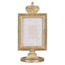 Clayre & Eef Photo Frame 7x9 cm Gold colored Plastic