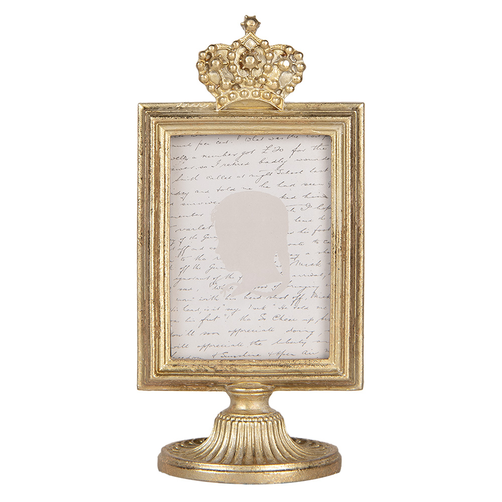 Clayre & Eef Fotolijst 7x9 cm Goudkleurig Kunststof
