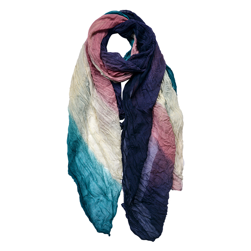 Scarf Women Print Violet, Beige, Green 90x180 cm