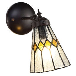 [5LL-6203] Wall Lamp Tiffany Beige 17x12x23 cm E14/max 1x40W