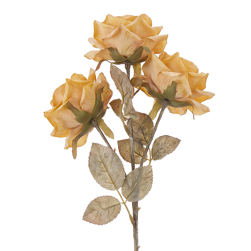 Decorative branch with flowers Beige 64 cm