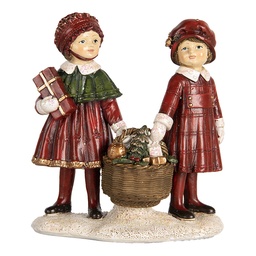 [6PR5678] Christmas Decoration Children Red Green 11x6x12 cm
